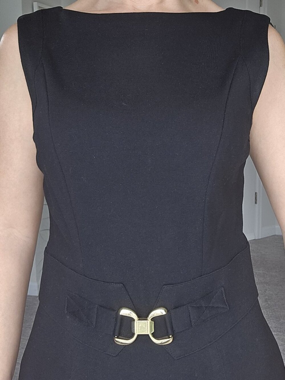 Black Cache Sheath Dress — Size 4